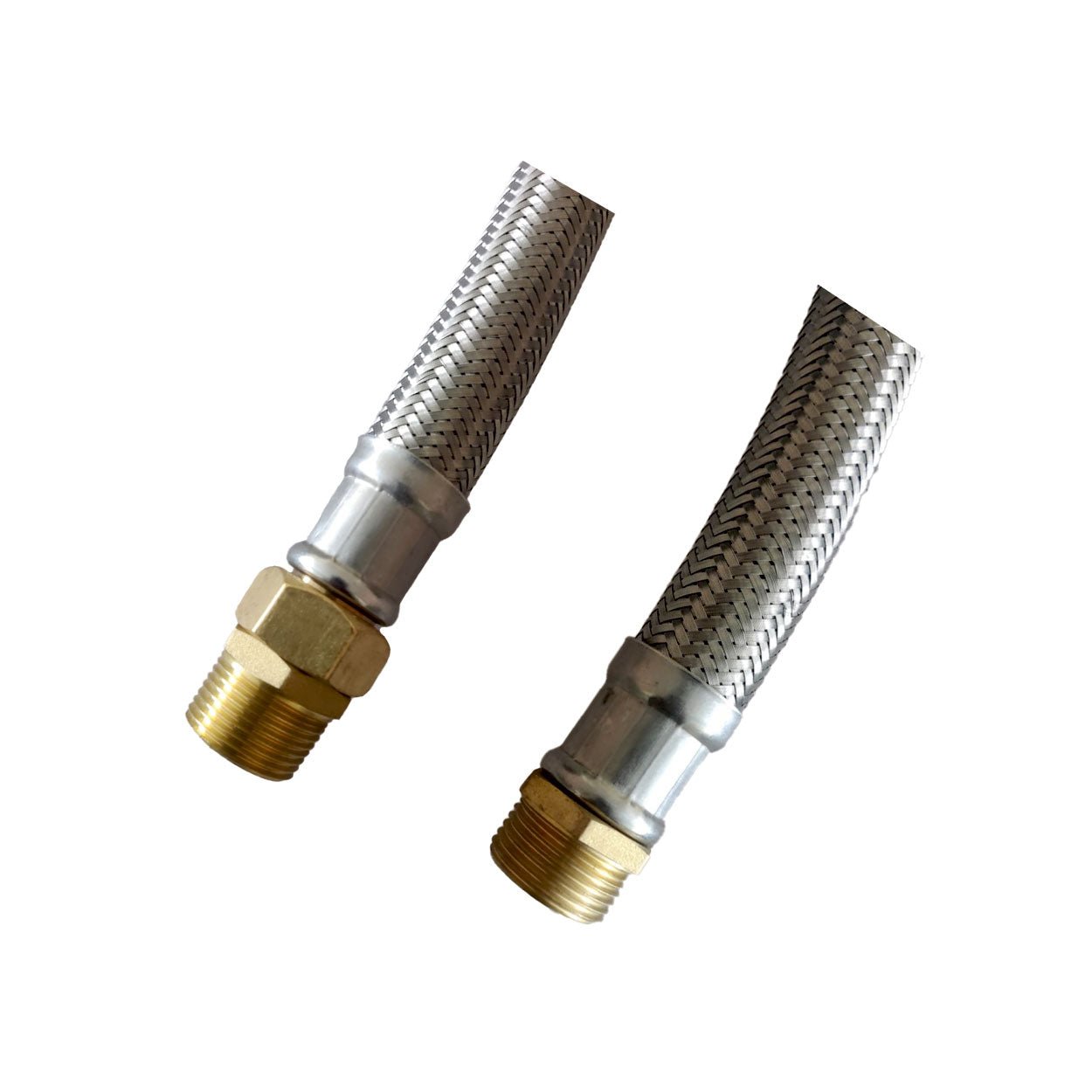 Easyflex Flexible Connector with Brass Ends (Solid MNPT x F Swivel & MNPT Adapter) - Image 2
