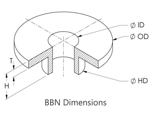 Easyflex VibraSystems Bridge Bearing Neoprene Washer Bushing - Image 2