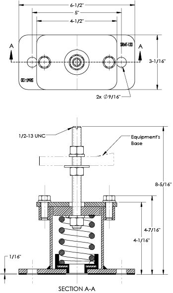 Easyflex VibraSystems Spring Vibration Isolators with 1/2" Deflection - Image 3